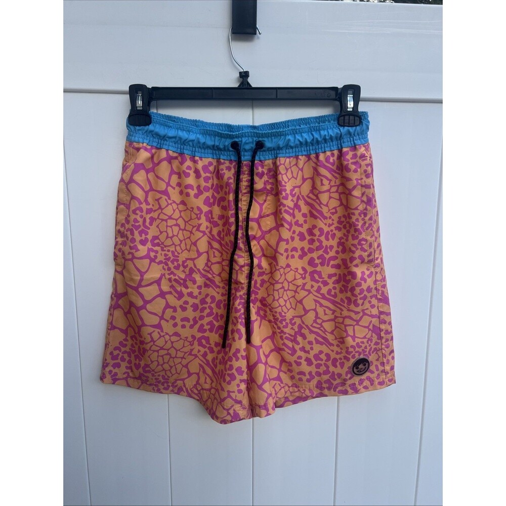 Neff Mens Large Swim Trunks Board Shorts Pockets Unlined